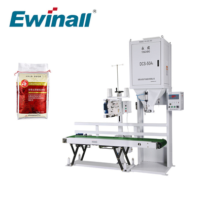 Машина упаковки риса Ewinall DCS-50A1 5kg 10kg 15kg 25kg с шить транспортера