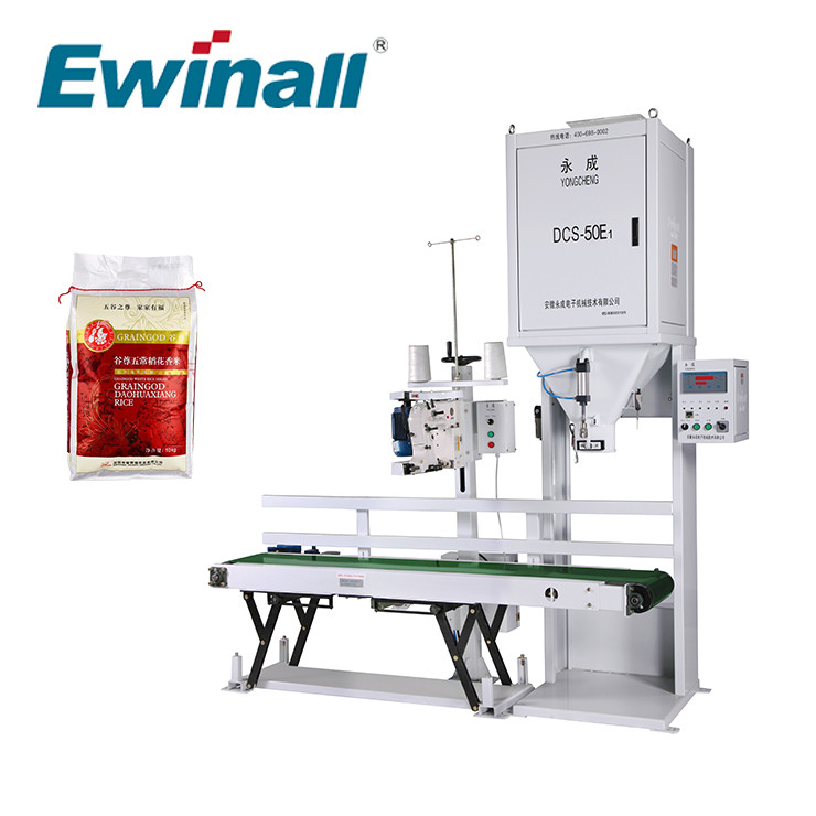 Легкая машина упаковки DCS-50E1 риса пользы 25kg 50kg Ewinall